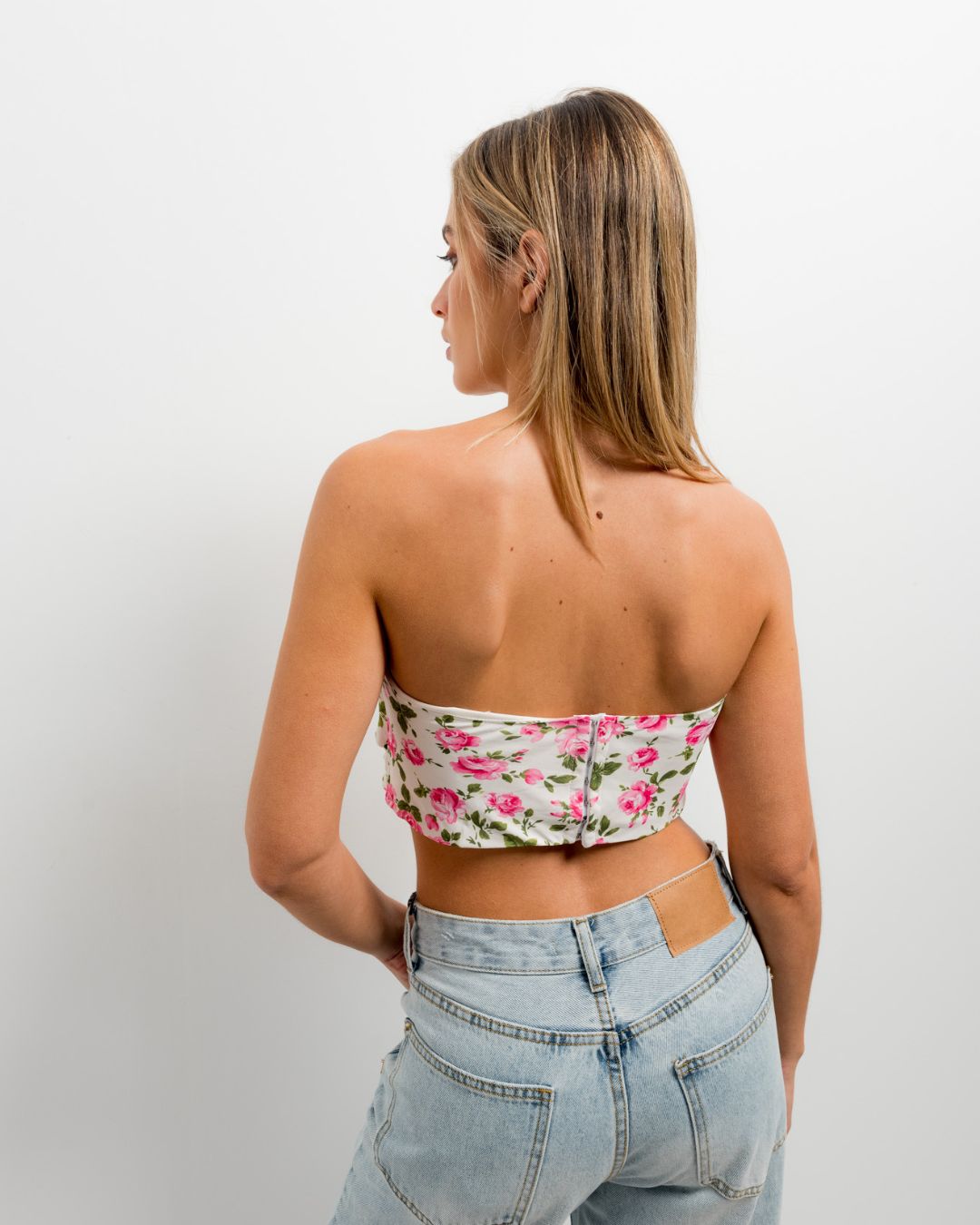 TOP CORSETERO FLORES